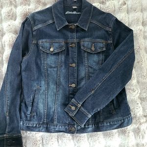 Women's Denim Jean Jacket Eddie Bauer XL